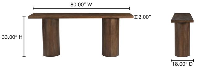 Moe's Home Collection Hadley Brown Console Table-2