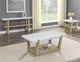 Steve Silver Co. Perth White Sofa Table with Sand Base-2