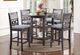 New Classic® Home Furnishings Gia 3-Piece Gray Drop Leaf Counter Height Dining Set-1