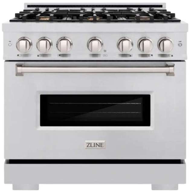 ZLINE Classic 36" Stainless Steel Pro Style Gas Range -0