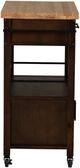 Linon Fino Natural/Walnut Kitchen Cart-4