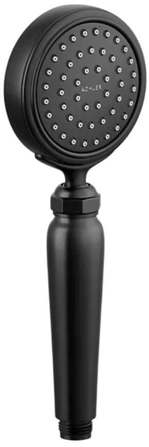 KOHLER® Artifacts® Matte Black 1.75 GPM Single-Function Handshower-0