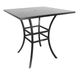 CabanaCoast® Monaco Aluminum 36" Outdoor Square Bar Table-0