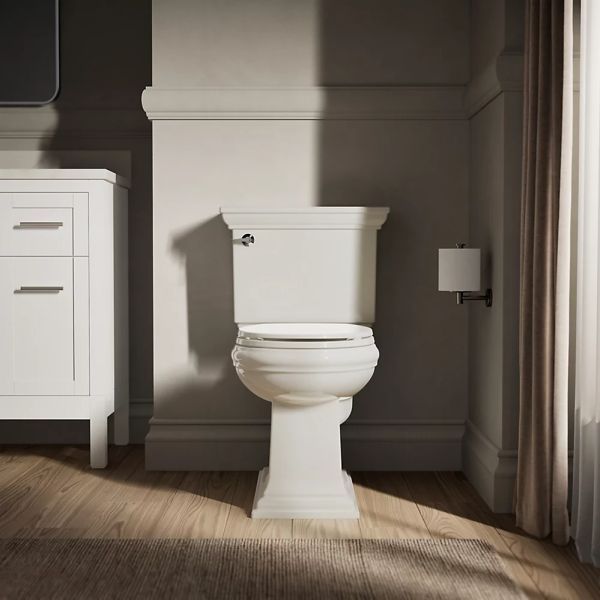 KOHLER® Brevia™ Biscuit Quick-Release™ Round-Front Toilet Seat-3