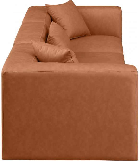 Meridian Furniture Cube 3-Piece Cognac Modular Sectional Sofa-2