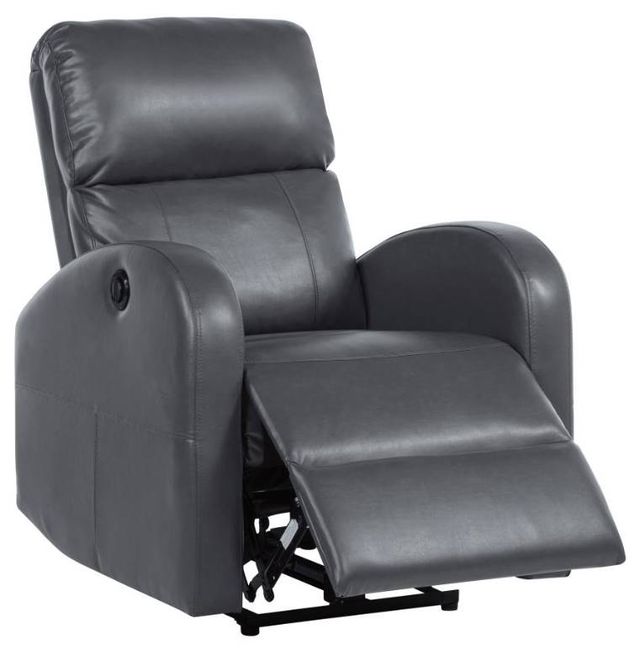 Coaster® Grant Gray Power Recliner-0