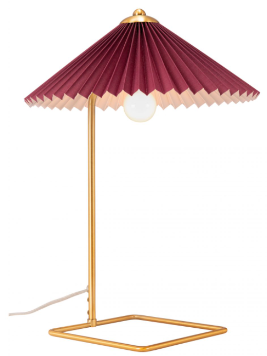Zuo® Modern Charo Red Table Lamp-0