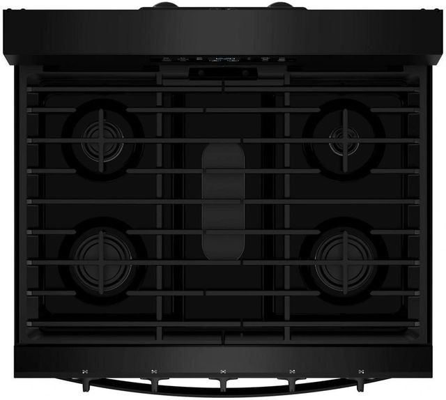 Whirlpool® 30" Black Freestanding Gas Range with Air Cooking Technology-2