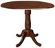 John Thomas Furniture® Dining Essentials Espresso 42" Drop Leaf Table Top-0