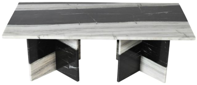 Meridian Furniture Verona Panda Marble Coffee Table-3
