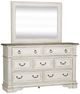 Liberty Furniture Abbey Park 4-Piece Antique White/Weathered Brown Queen Panel Bedroom Set-3