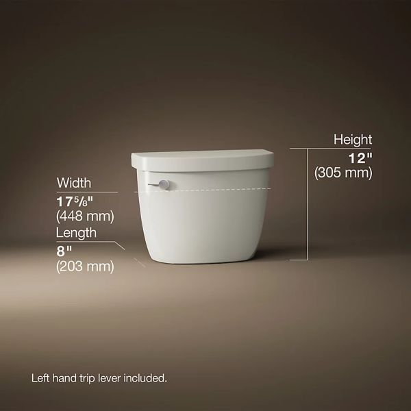 KOHLER® Cimarron® Biscuit Continuousclean ST Toilet Tank, 1.28 Gpf-4