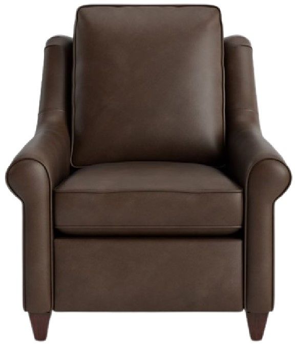 Bassett® Furniture Customizable Magnificent Motion 37" Leather Roll Arm Power Wall Recliner-1