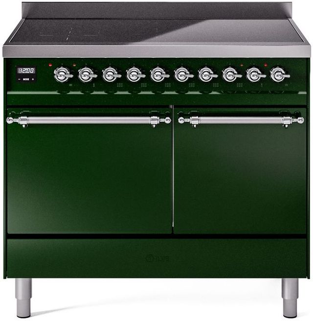 Ilve® Nostalgie II Series 40" Emerald Green Pro Style Induction Range-0