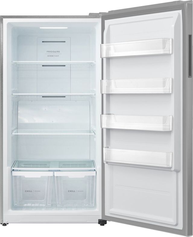 Frigidaire® 18 Cu. Ft. Fingerprint-Resistant Stainless Steel Look Garage Ready Convertible Freezer-2
