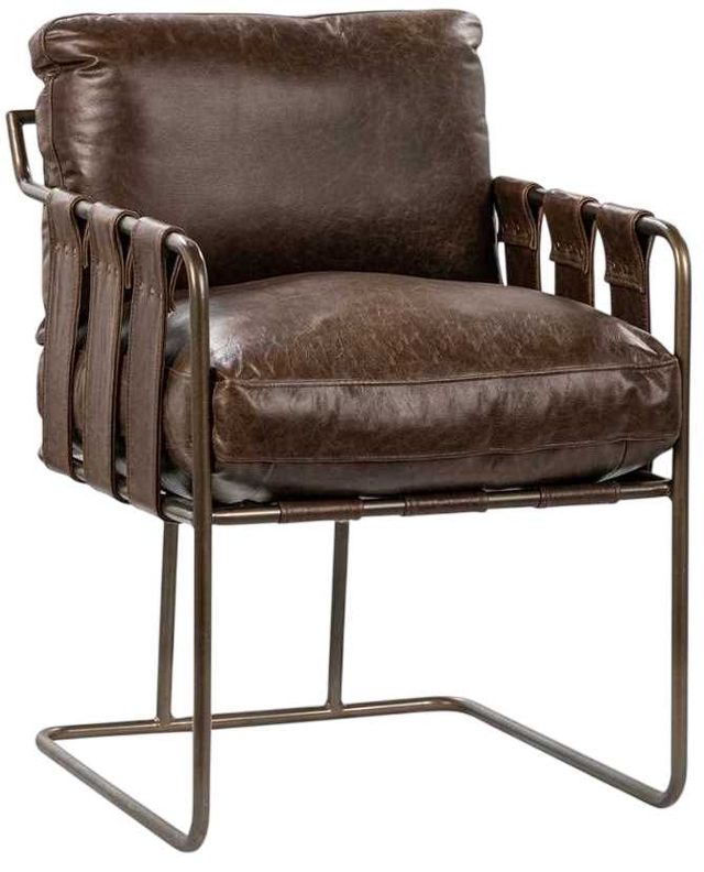 Classic Home Strapling Bronze/Cocoa Brown Dining Chair-0
