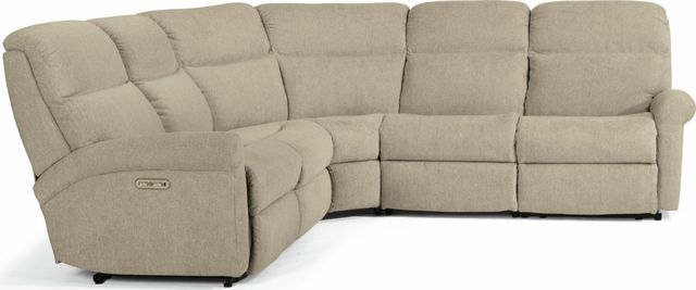 Flexsteel® Davis Power Reclining Sectional with Power Headrests