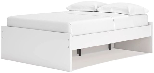 Signature Design by Ashley® Onita White Full Platform Bed with 1 Side Storage-2