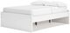 Signature Design by Ashley® Onita White Full Platform Bed with 1 Side Storage-2