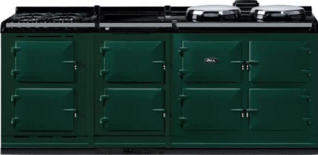 AGA™ eR7 210 Classic Cast Iron 83" British Racing Green Pro Style Dual Fuel Range-0