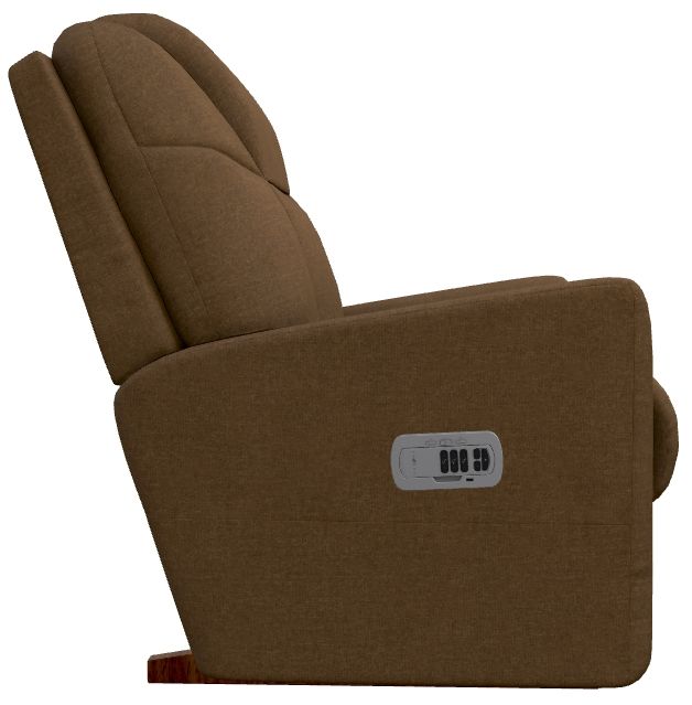 La-Z-Boy® Sparrow Nutmeg Power Rocking Recliner with Headrest-2