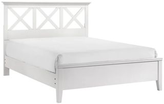 Bernards Nova II White Queen Panel Bed