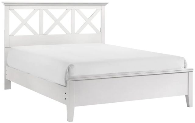 Bernards Nova II White Queen Panel Bed-0