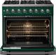 Viking® 5 Series 36" Ivy Pro Style Dual Fuel (LP) Range with Polished Chrome Trim-1