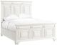 Elements International Calloway Antique White Queen Panel Bed-0