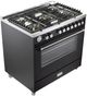 Verona® Ultima 36" Matte Black Pro Style Gas Range-3