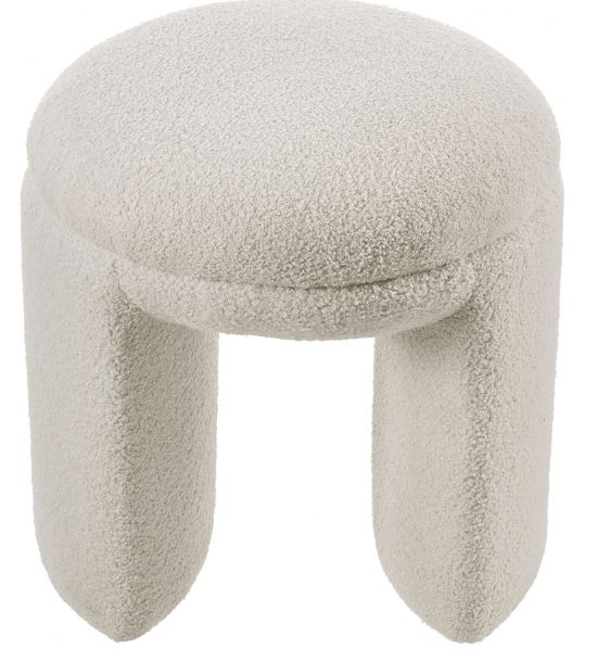 Meridian Furniture Bowen Beige Ottoman-1