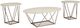 Signature Design by Ashley® Tarica 3-Piece Beige/Light Goldtone Occasional Table Set-0