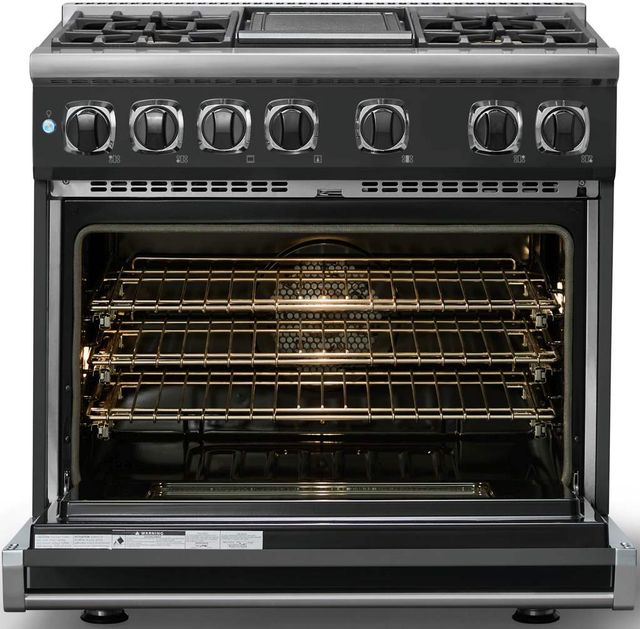 Viking® 7 Series 36" Antique Bronze Pro Style Dual Fuel Range with Griddle-1