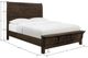 Emerald Home Ashton Hills Brown Gray Queen Sleigh Bed-2