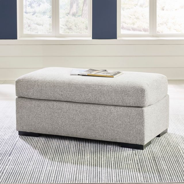 Clearance Benchcraft® Evansley Pewter Ottoman-3