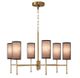 Olliix by Hampton Hill Maria Plated Gold Gold 6-Light Chandelier with Multi Shade Options-2