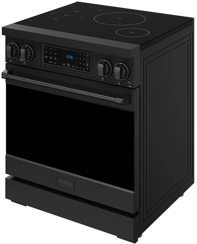 Thor Kitchen® Gordon Ramsay Collection 30" Black Pro Style Induction Range with Tilt Panel Touch Control-3