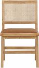 Meridian Furniture Abby Cognac/Natural Dining Side Chair-1