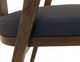 International Furniture Direct Zaphiro Blue/Brown Leather Dining Arm Chair-4