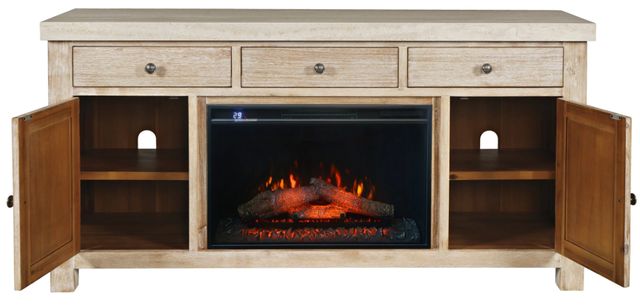 Jofran Inc. Sierrafina Almond 63" Media Console with Fireplace -2