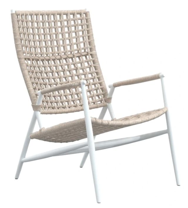 Sunset West Bahia Frost/Sand Metal/Natural Fibers Outdoor Accent Chair-0