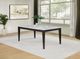Coaster® Averill White Marble Top Dining Table with Coffee Bean Base-1