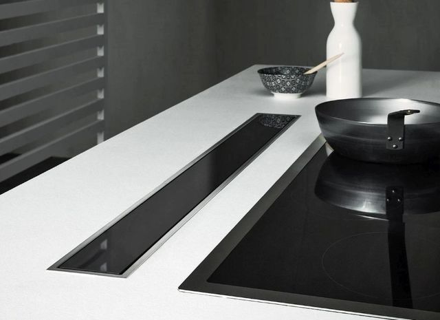 Falmec 30" Scotch Brite Stainless Steel Downdraft Range Hood-1