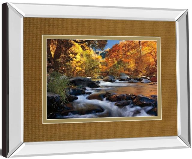 Classy Art River of Gold by Mike Jones Mirror Framed Wall Art-1