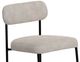 International Furniture Direct Seating Blacksmithing Matte Black/Ivory Upholstered Counter Stool-3