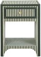 TOV Furniture Kora Green Stripes Nightstand-3