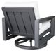 CabanaCoast® Customizable Muse Aluminum Outdoor Lounge Swivel Rocker Chair-2
