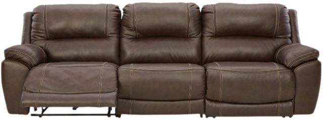 Signature Design by Ashley® Dunleith 3-Piece Chocolate Power Reclining Sofa-1