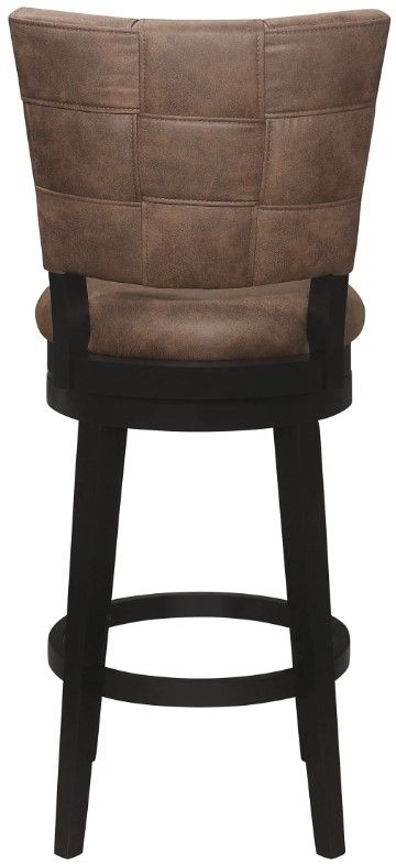 HH2 Home Kaede Brushed Black/Chestnut Bar Stool-4
