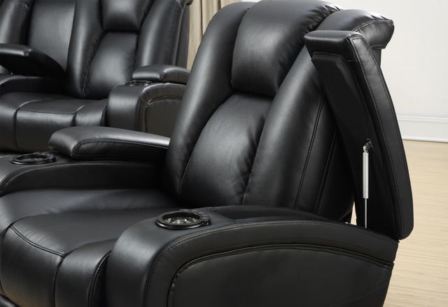 Coaster® Delange Black Power Recliner-1